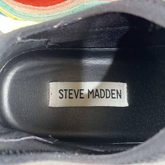 Steve Madden Women’s Multicolored Sneakers 7M Platform Pre Owned Shoes - Picture 12 of 16